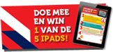 Doe mee en win 1 van de 5 iPads!